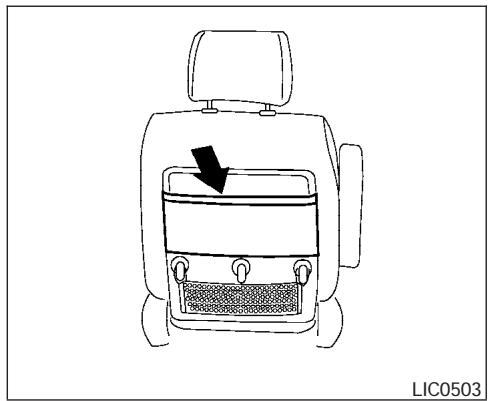 NISSAN QUEST 2004 - VIDE-POCHES DE DOSSIER DES SIÉGE - 1