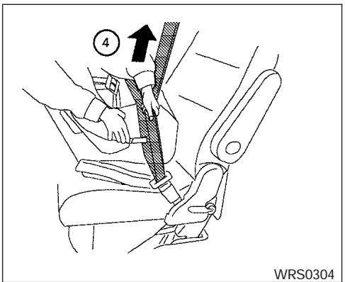 NISSAN QUEST 2004 - Dispositif de retenue à orienter vers l'avant - étape 5 - 4
