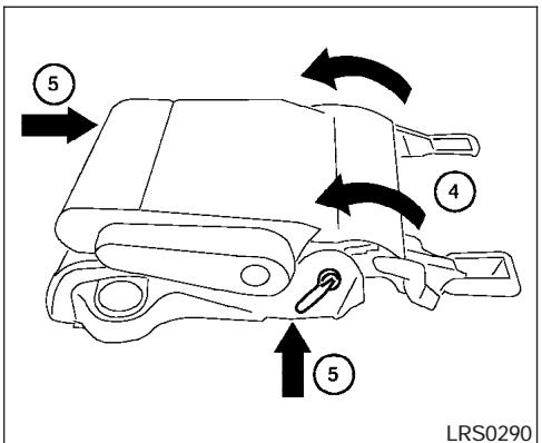 NISSAN QUEST 2005 - Basculement des sièges capitaines de la deuxième rangée - 2