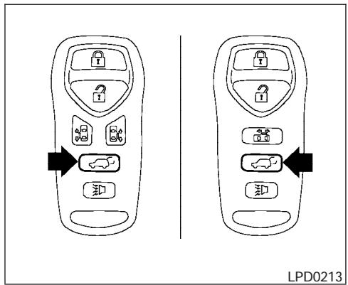 NISSAN QUEST 2005 - Les glaces des portières ne peuvent pas etre fermées à l'aide de la télécommande. - 2