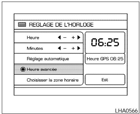 NISSAN QUEST 2007 - Réglage de l'heure : - 1
