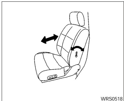 NISSAN QUEST 2007 - Inclinaison du dossier vers l'arrière - 2
