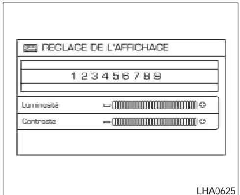 NISSAN QUEST 2007 - Réglages de l'écran - 1