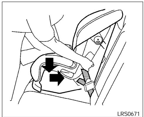 NISSAN QUEST 2007 - Dispositif de retenue orienté vers l'avant, fixations rigides - étape 3 - 1