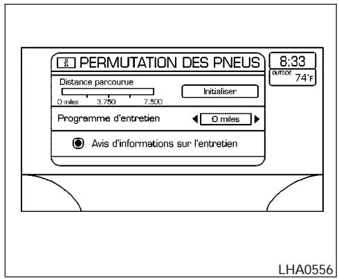 NISSAN QUEST 2007 - Modification de l'intervalle d'entretien - 1