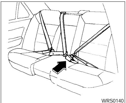 NISSAN SENTRA 2004 - Vérification du fonctionnement des ceintures de sécurité - 1
