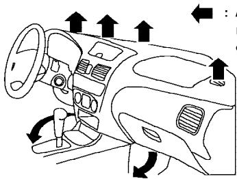 NISSAN SENTRA 2004 - TABLEAUX DE DIRECTION DE L'AIR - 3
