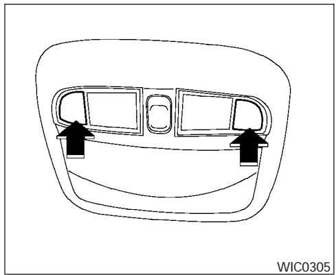 NISSAN SENTRA 2004 - LAMPES DE LECTURE (selon l'équipement du vehicule) - 1