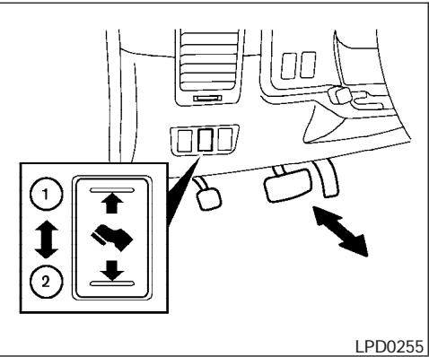 NISSAN TITAN 2004 - RéGLAGE DE POSITION DE LA PÉDALE (selon l'équipement du vehicule) - 1