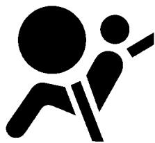 NISSAN TITAN 2004 - ÉTIQUETTES D'AVERTISSEMENT CONCERNANT LES COUSSINS GONFLABLES - 1