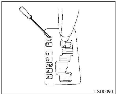 NISSAN TITAN 2004 - Annulation du mode de passage manuel des rapports - 1