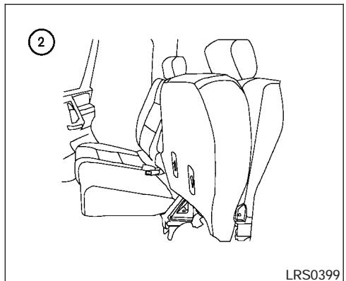 NISSAN TITAN 2004 - Rabat de la banquette arriere - 1