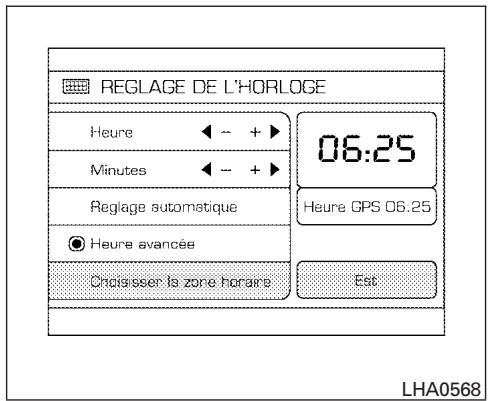 NISSAN TITAN 2007 - Réglage de l'heure dans le système de repérage par satellites : - 1