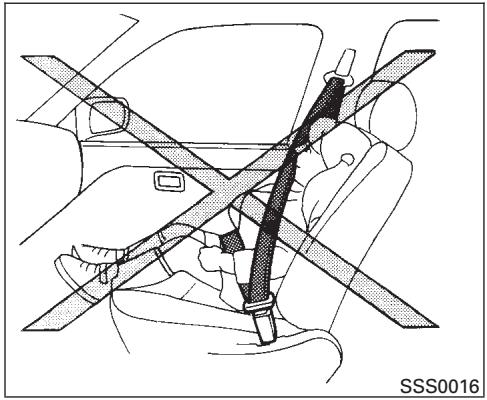 NISSAN TITAN 2007 - PRÉCAUTIONS CONCERNANT L'UTILISATION DES CEINTURES DE SÉCURITÉ - 2