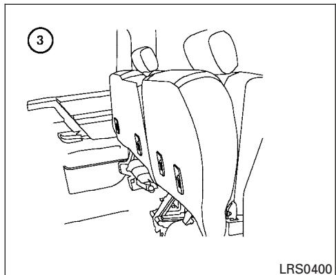 NISSAN TITAN 2007 - Relèvement de la banquette arrière - 2