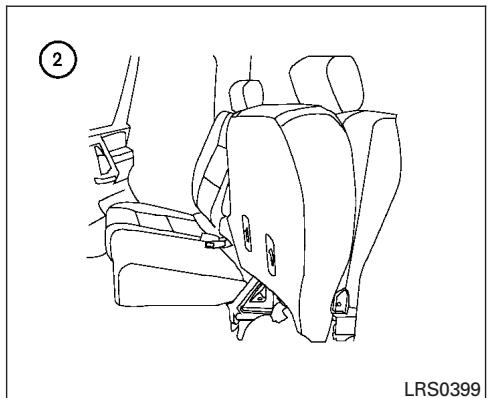 NISSAN TITAN 2007 - Relèvement de la banquette arrière - 1