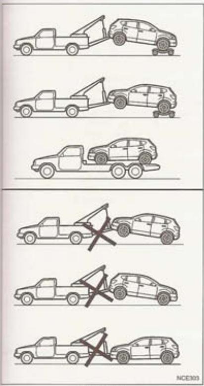 NISSAN QASHQAI+2 - PRECAUTIONS POUR LE REMORQUAGE - 2