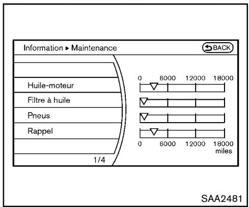 NISSAN 370Z 2012 - COMMENT UTILISER LE BOUTON INFO - 4