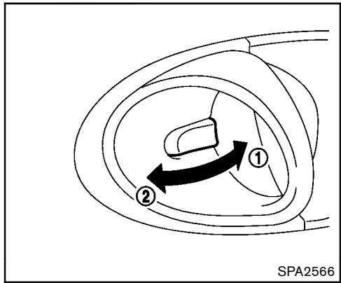 NISSAN 370Z 2012 - OUVERTURE ET FERMETURE DES VITRES AVEC LA CLÉ MÉCANIQUE - 1