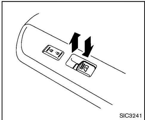 NISSAN 370Z 2012 - Verrouillage de la vitre du passager - 1
