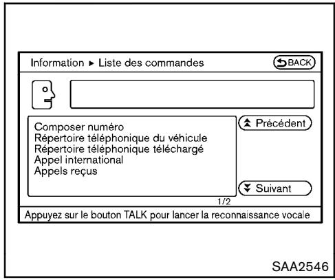 NISSAN 370Z 2012 - MODE DE COMMANDE ALTERNATIF DE RECONNAISSANCE VOCALE NISSAN - 5