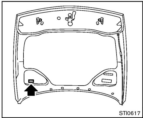 NISSAN 370Z 2012 - ÉTIQUETTE DES RENSEIGNEMENTS SUR LES PNEUS ET LE CHARGEMENT - 1