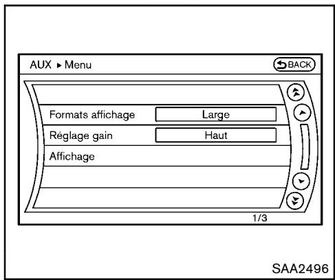 NISSAN 370Z 2012 - PRISES D'ENTRÉE AUXILIAIRE (modèle les avec système de navigation) - 1