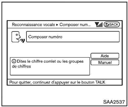 NISSAN 370Z 2012 - Examples de commandes vocales - 4