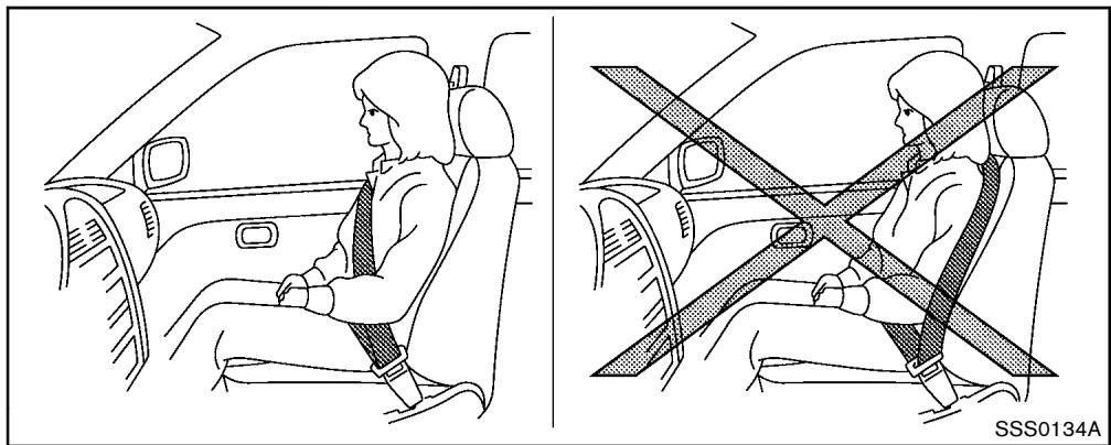 NISSAN 370Z 2012 - PRECAUTIONS À PRENDRE AVEC LES CEINTURES DE SECURITÉ - 2