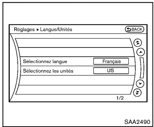 NISSAN 370Z 2012 - Retour aux réglages par défaut : - 1