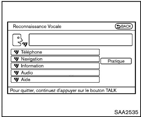 NISSAN 370Z 2012 - Examples de commandes vocales - 2