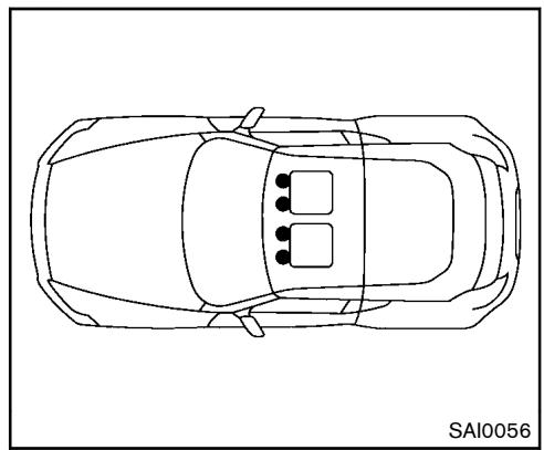 NISSAN 370Z 2012 - Crocket de positionnement de tapis - 1