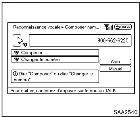 NISSAN 370Z 2012 - Examples de commandes vocales - 7