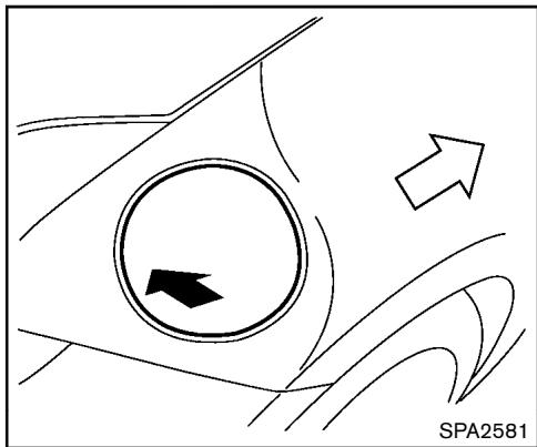 NISSAN 370Z 2012 - TRAPPE DU RÉSERVOIR DE CARBURANT - 1