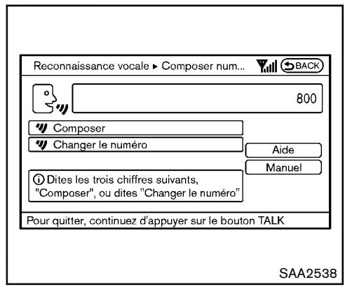 NISSAN 370Z 2012 - Examples de commandes vocales - 5