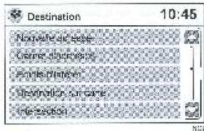 NISSAN CONNECT - ELEMENTS DE REGLAGE DE NAVIGATION DISPONIBLES - 3