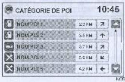 NISSAN CONNECT - RECHERCHE DE POINTS D'INTERET DANS UNE AUTRE VILLE - 5