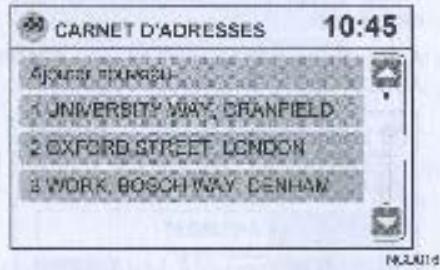 NISSAN CONNECT - AJOUT D'UNNE NOUVELLE ENTREE DANS LE CARNET D'ADRESSES - 1