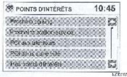 NISSAN CONNECT - RECHERCHE DE POINTS D'INTERET DANS UNE AUTRE VILLE - 1