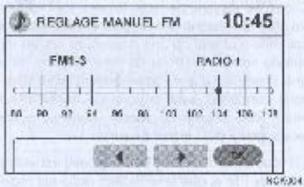 NISSAN CONNECT - Touch de selection de bande FM\*AM - 1
