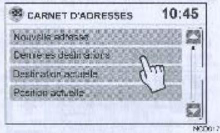 NISSAN CONNECT - AJOUT D'UNNE NOUVELLE ENTREE DANS LE CARNET D'ADRESSES - 2