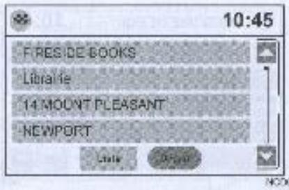 NISSAN CONNECT - RECHERCHE DE POINTS D'INTERET DANS UNE AUTRE VILLE - 6