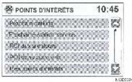 NISSAN CONNECT - RECHERCHE D'UN PARKING OU D'UNE STATION-SERVICE A PROXIMATE - 1