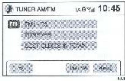 NISSAN CONNECT - UTILISATION DU SYSTEME AUDIO Radio - 2