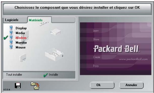 PACKARD BELL IXTREME 1822 - RESTAURATION DE VOTRE CONFIGURATION MATÉRIELLE - 1