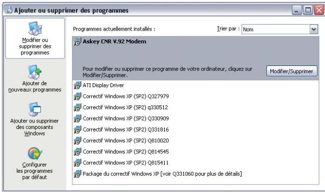 PACKARD BELL IXTREME 5675 PLATINUM PACK - Déinstallation d'un programme - 2