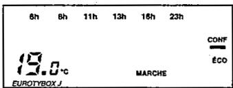DELTA DORE EURO-TYBOX J - Fixer les températures des allures de chauffage - 1