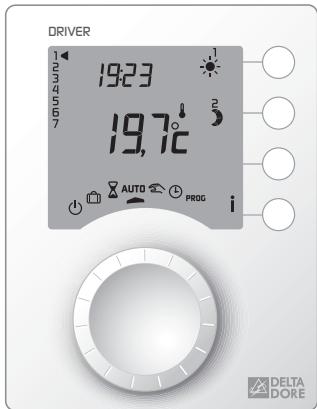 DELTA DORE DRIVER 611 AVEC BOITIER MODULAIRE - Programmateur fil pilote - 2