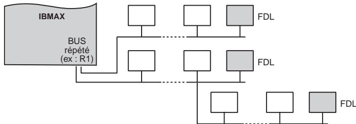DELTA DORE INTERFACE REPETEUR BUS - Exemple de cablage d'un bus repete - 2