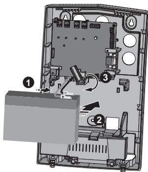DELTA DORE INTERFACE REPETEUR BUS - Mise en place de la batterie de sauvegarde - 3